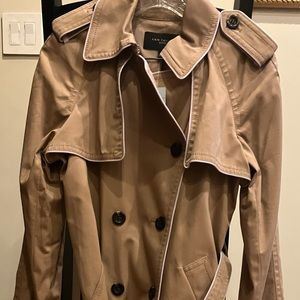 Brand new Ann Taylor double-breasted belted rain coat